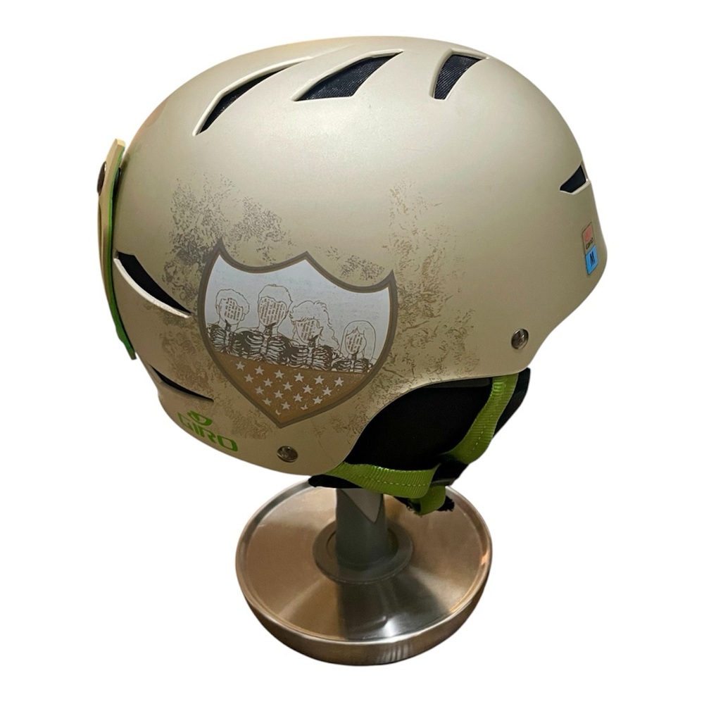 Giro Champagne Gold Helmet with Shield Graphic